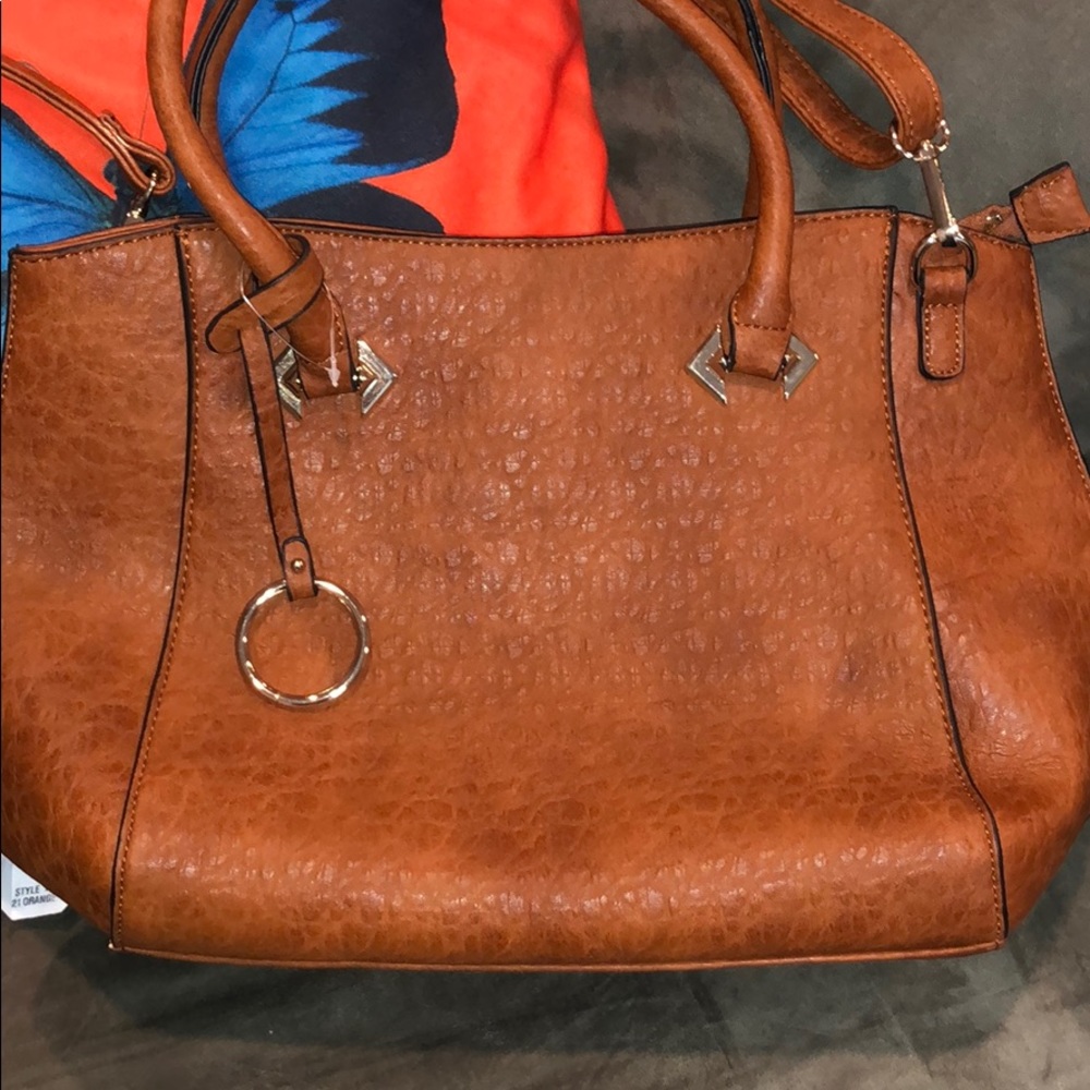 Brown leather like bag